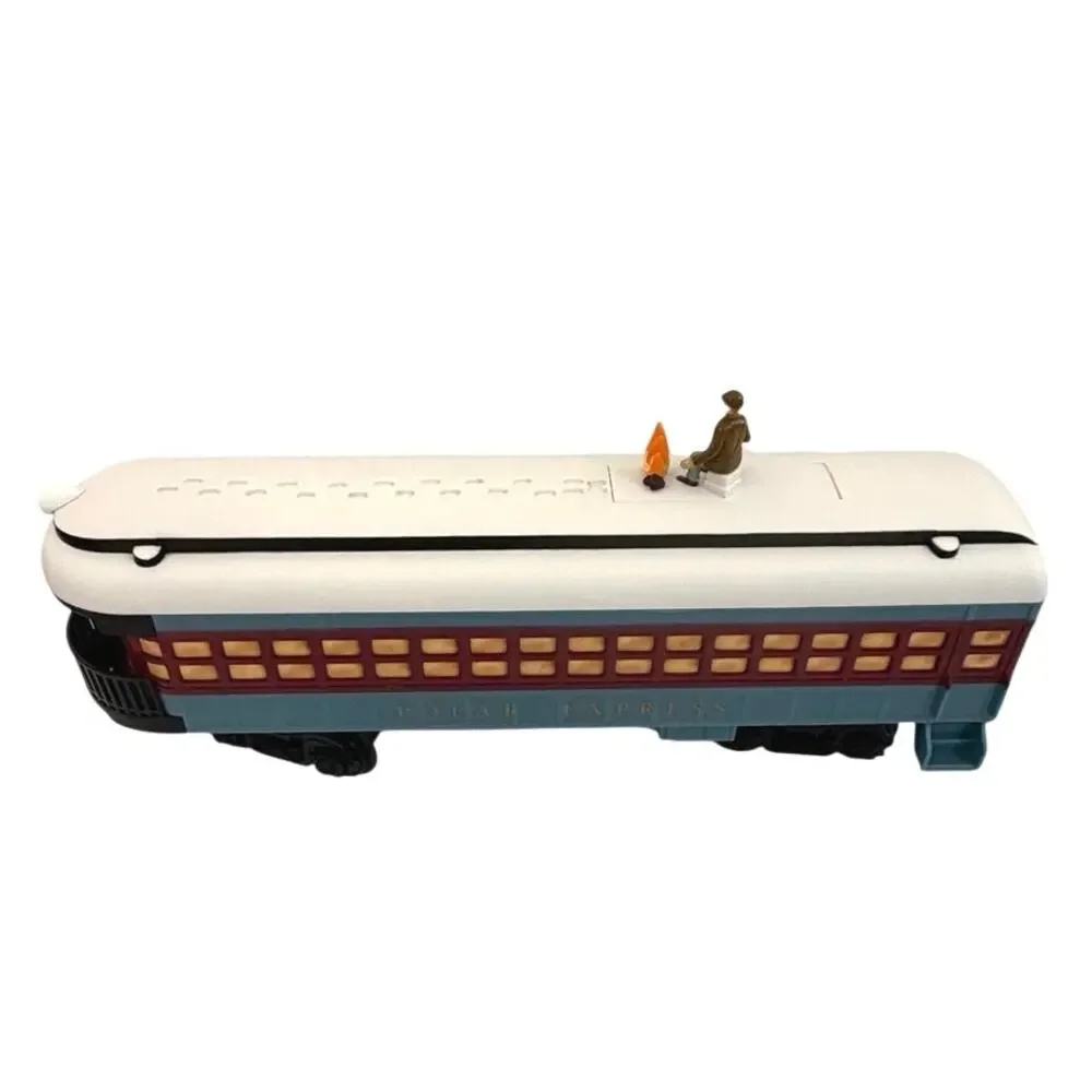 Lionel The Polar Express observation car with disappearing hobo G Gauge battery